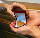 THE WOODEN HEARTS IN THE BOXES FOR THE CEREMONY OF HEART COFFER 4